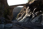 Aquaduct over de Barranco de las Angustias in de Caldera de Taburiente op La Palma