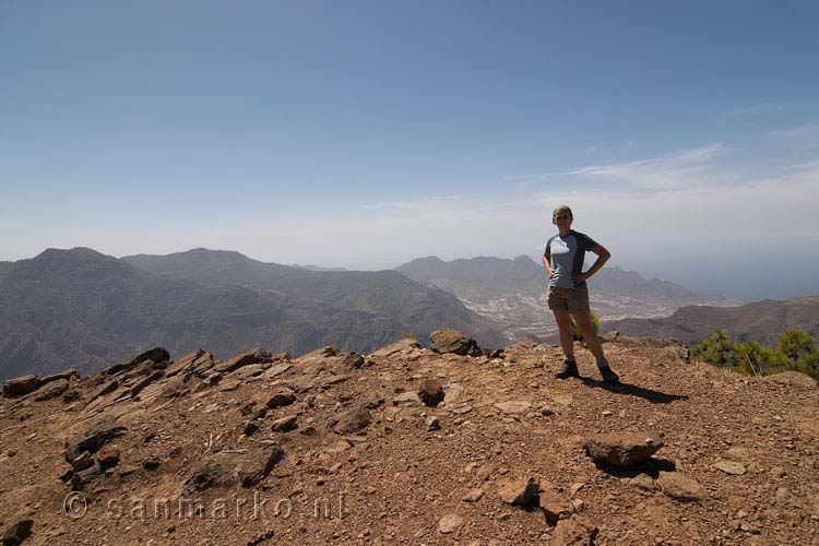 Het uitzicht over Gran Canaria tijdens de wandeling naar Altavista