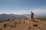 Het uitzicht over Gran Canaria tijdens de wandeling naar Altavista