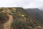 Het wandelpad bij Guayadeque op Gran Canaria is moeilijk te vinden