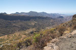 Uitzicht over Gran Canaria vanaf het wandelpad bij Roque Bentaiga 