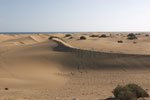 Het licht speelt met de duinen van Maspalomas op Gran Canaria