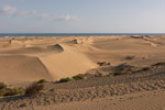 Uitzicht over de duinen van Maspalomas op Gran Canaria