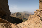 Uitzicht over Gran Canaria vanaf de voet van Roque Nublo