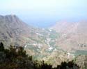 Gezien vanaf El Cedro het dal van Hermigua op La Gomera