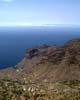 Uitzicht op de kustplaats Arure aan de westkust van La Gomera