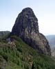 Uitzicht op Roque Agando bij Hermigua op La Gomera