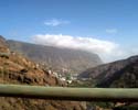 De steile bergwanden in het dal van Hermigua op La Gomera