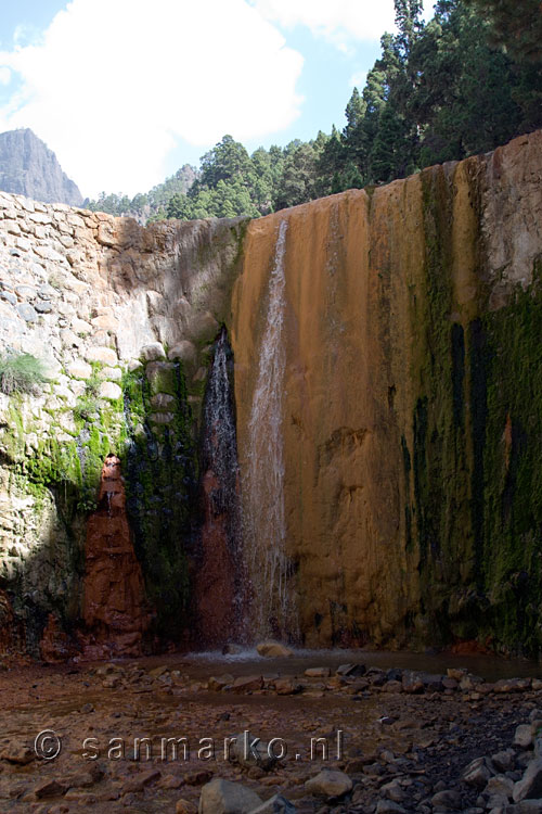 De Cascada Coloradas in de Parque Nacional de la Caldera de Taburiente op La Palma