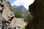 Uitzicht bij de Cascada Coloradas in de Caldera de Taburiente