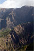 De rotswanden van de Caldera de Taburiente gezien vanaf La Cumbrecita op La Palma