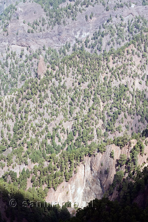 Roque Idafe en de Barranco de las Angustias in de Caldera de Taburiente op La Palma