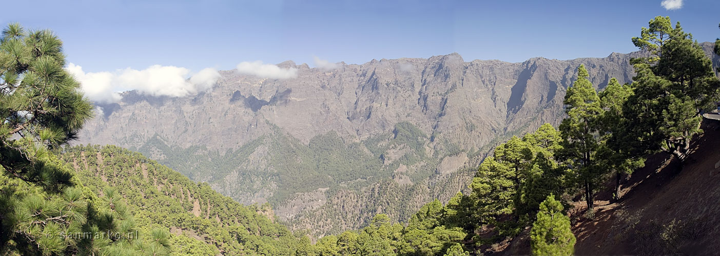 Panorama van de Caldera de Taburiente