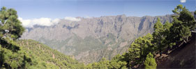 Panorama van de Caldera de Taburiente