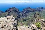 Vanaf Pico Verde op Tenerife uitzicht op la Gomera, één van de Canarische Eilanden