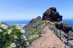 Bijna aangekomen bij de mirador met een schitterend uitzicht over de noordkust van Tenerife en Punta del Hidalgo