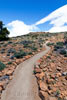 Het wandelpad op de terugweg van La Fortaleza naar El Portillo op Tenerife