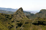 Het landschap gevormd door vulkanisme bij het dal van Masca op Tenerife