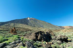 Een van de vele schitterende uitzicht over El Teide en Las Cañadas vanaf de wandeling bij Los Roques de Garcia