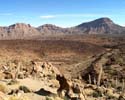 Oude lavastromen in Las Cañadas bij de Teide op Tenerife