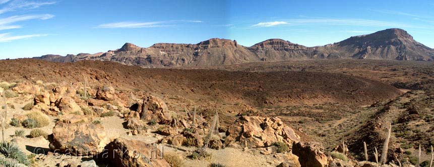 Panorama van de schitterende Las Cañadas op Tenerife