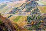 Uitzicht vanad de Katzley over de wijnvelden in het Ahrtal bij Dernau