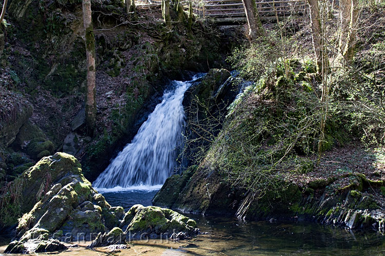 Een waterval in de Endert tijdens de wandeling