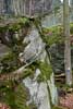De eerste stenen van de Teufelsschlucht bij Irrel in de Eifel in Duitsland