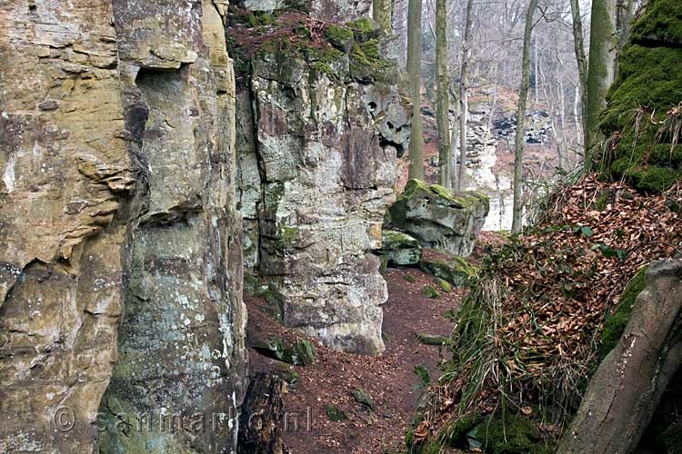 Wandelend door de mooie natuur van de de Teufelsschlucht bij Irrel