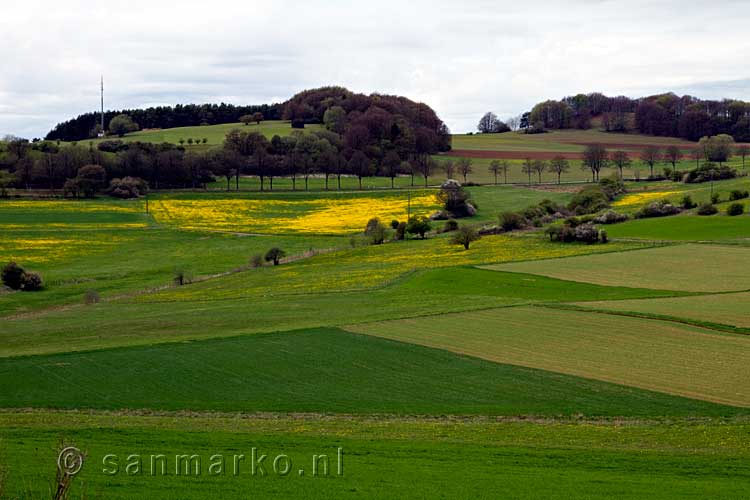 Het wandelpad terug naar het Lampertstal in de Eifel in Duitsland