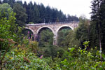 Een viaduct over de Rur vlakbij Monschau in de Eifel
