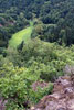 Een laatste blik op het Nettetal in de Eifel in Duitsland