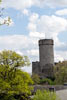 Aangekomen bij de Pyrmonter Burg in de Moezel in Duitsland