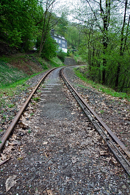 De oude spoorlijn langs de Wupper