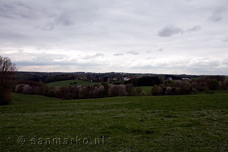 Uitzicht onderweg van Berg terug naar Radevormwald