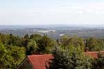 Het uitzicht vanaf het wandelpad bij Itterbach in het Siebengebirge in het Bergisches Land