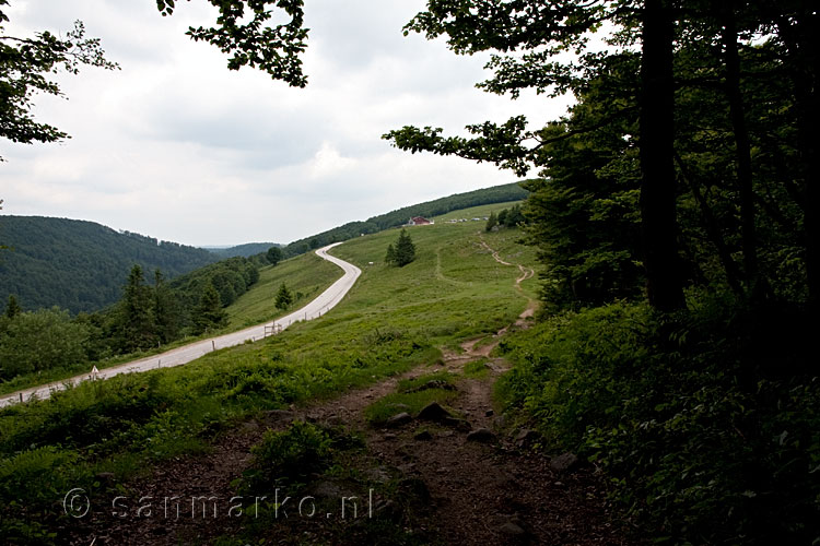 De 'auto' Route des Crêtes in de Vogezen in Frankrijk