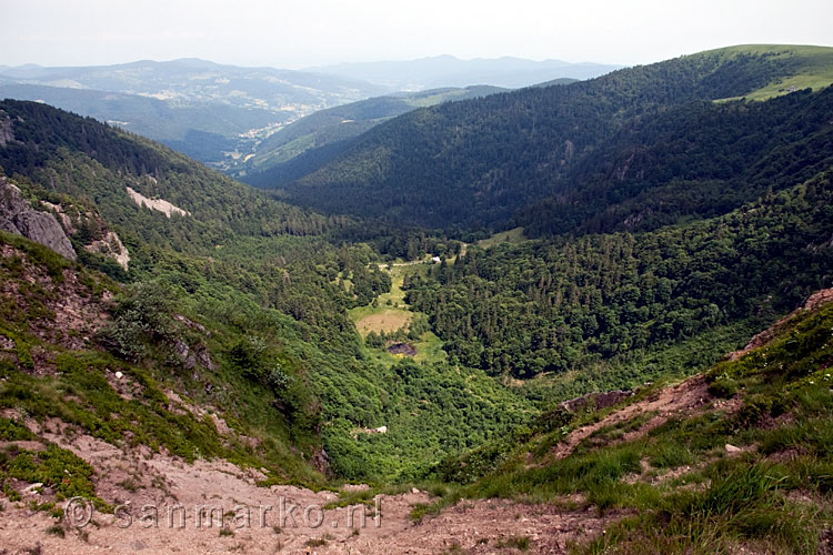 Overzicht van Frankenthal vanaf Col de Falimont in de Vogezen