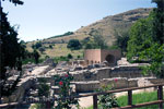 Een overzicht van de opgraving bij Gortys op Kreta