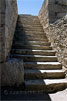Een van de trappen van de opgravingen van Knossos bij Heraklion