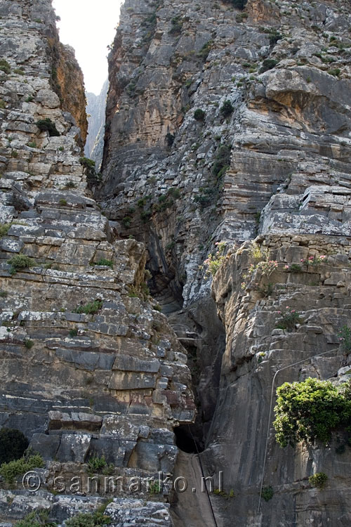 De Ha kloof in het oosten van Kreta