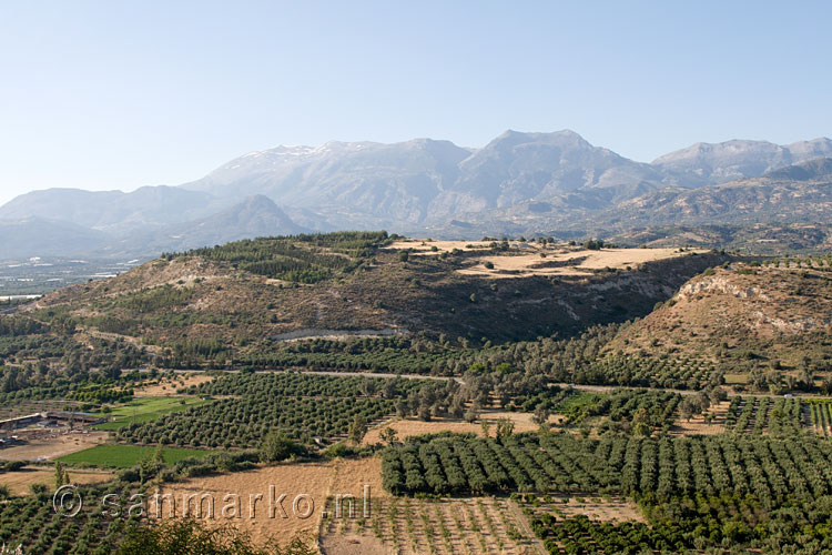 Mount Ida of Psiloritis gezien vanaf Festos