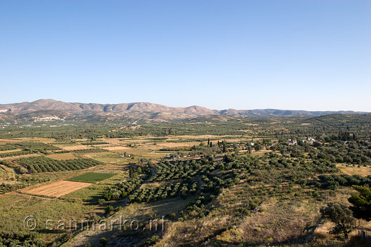 Uitzicht richting Matala vanaf Festos