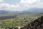 Uitzicht over het Lassithi plateau op Kreta