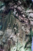 Het plafond van de Melidoni grot op Kreta in Griekenland