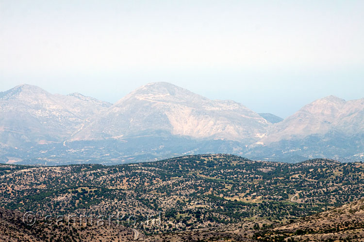 Uitzicht over Kreta vanaf de Skinakas sterrenwacht