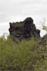 Dimmuborgir tijdens de wandeling naar Hverfjall bij Mývatn in IJsland