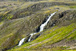 Langs de Strandavegur deze mooie kleine waterval langs de weg rijdend naar Hotel Djúpavík aan de Westfjorden