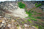 De leuke oude krater van Eldborg op Snæfellsnes op IJsland