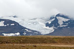 Tijdens de autorit een mooi uitzicht op de Langjökull vanaf de F 550